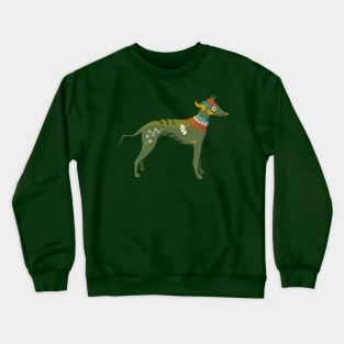 Xolotl, Xoloitzcuintli or Xolo Aztec Codex Mexican Hairless Dog Crewneck Sweatshirt